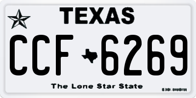 TX license plate CCF6269