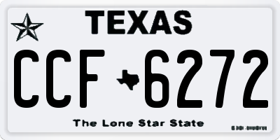TX license plate CCF6272