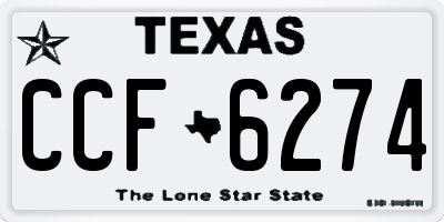 TX license plate CCF6274