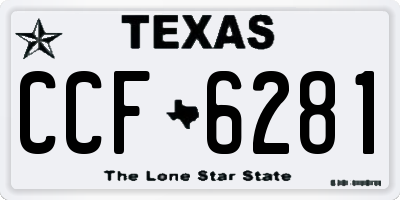TX license plate CCF6281