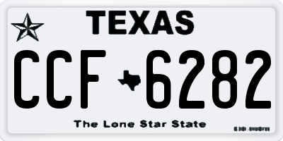 TX license plate CCF6282