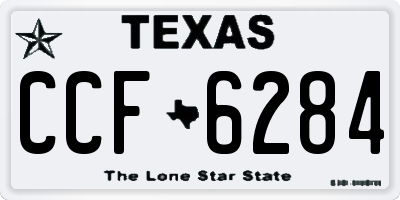 TX license plate CCF6284