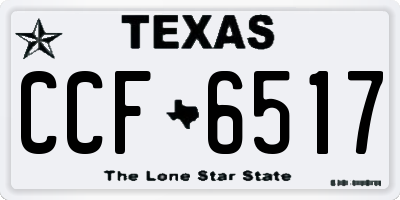 TX license plate CCF6517