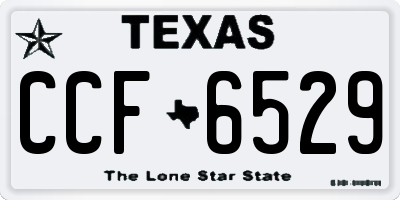 TX license plate CCF6529