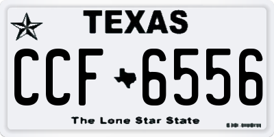 TX license plate CCF6556