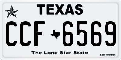 TX license plate CCF6569