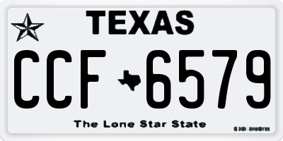 TX license plate CCF6579