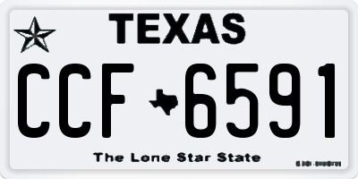 TX license plate CCF6591
