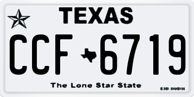 TX license plate CCF6719