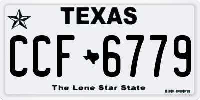 TX license plate CCF6779