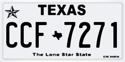 TX license plate CCF7271