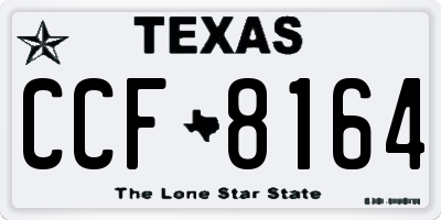 TX license plate CCF8164