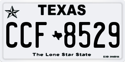 TX license plate CCF8529