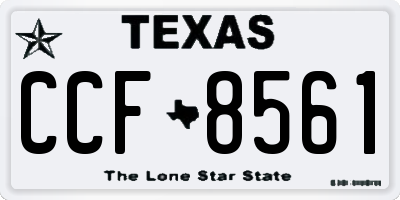 TX license plate CCF8561