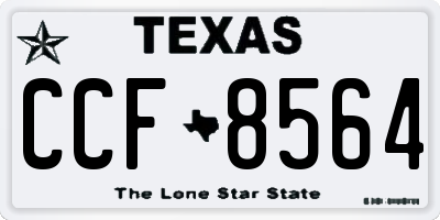 TX license plate CCF8564