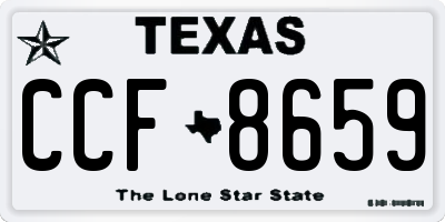 TX license plate CCF8659