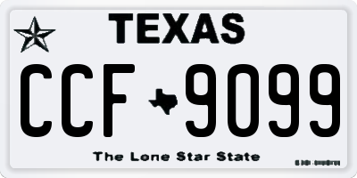 TX license plate CCF9099