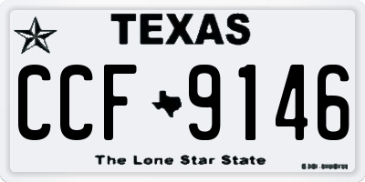 TX license plate CCF9146