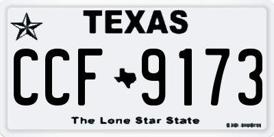 TX license plate CCF9173