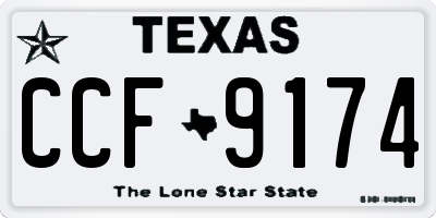 TX license plate CCF9174