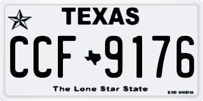 TX license plate CCF9176