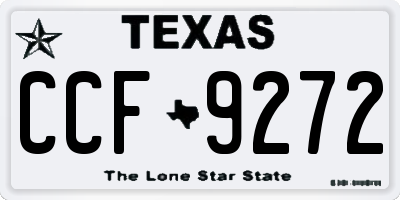 TX license plate CCF9272