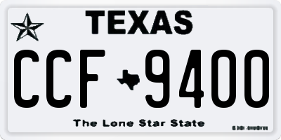 TX license plate CCF9400
