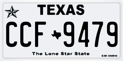 TX license plate CCF9479