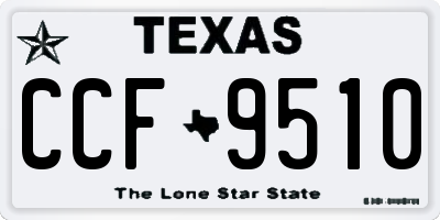 TX license plate CCF9510