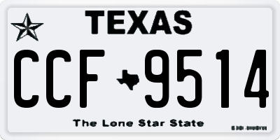 TX license plate CCF9514
