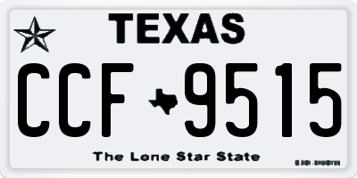 TX license plate CCF9515