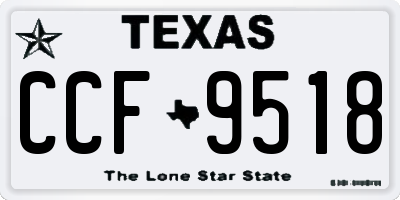 TX license plate CCF9518