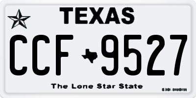 TX license plate CCF9527