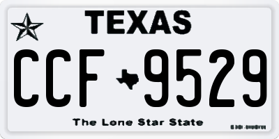 TX license plate CCF9529