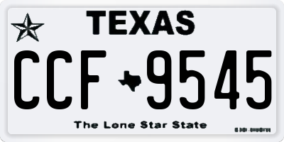 TX license plate CCF9545