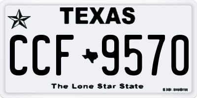 TX license plate CCF9570
