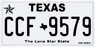 TX license plate CCF9579