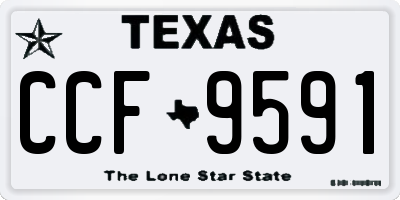 TX license plate CCF9591