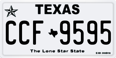 TX license plate CCF9595