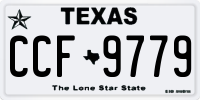 TX license plate CCF9779