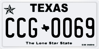 TX license plate CCG0069