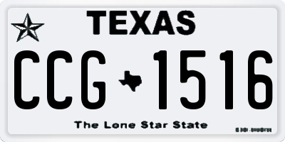 TX license plate CCG1516