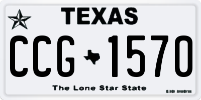 TX license plate CCG1570