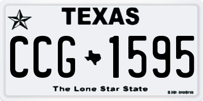 TX license plate CCG1595