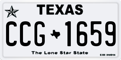 TX license plate CCG1659