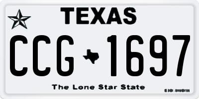 TX license plate CCG1697
