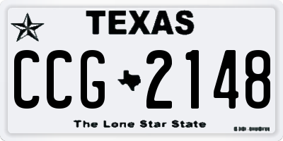 TX license plate CCG2148