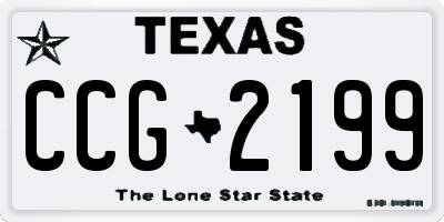 TX license plate CCG2199