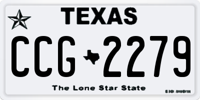 TX license plate CCG2279