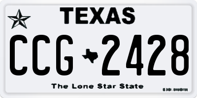 TX license plate CCG2428